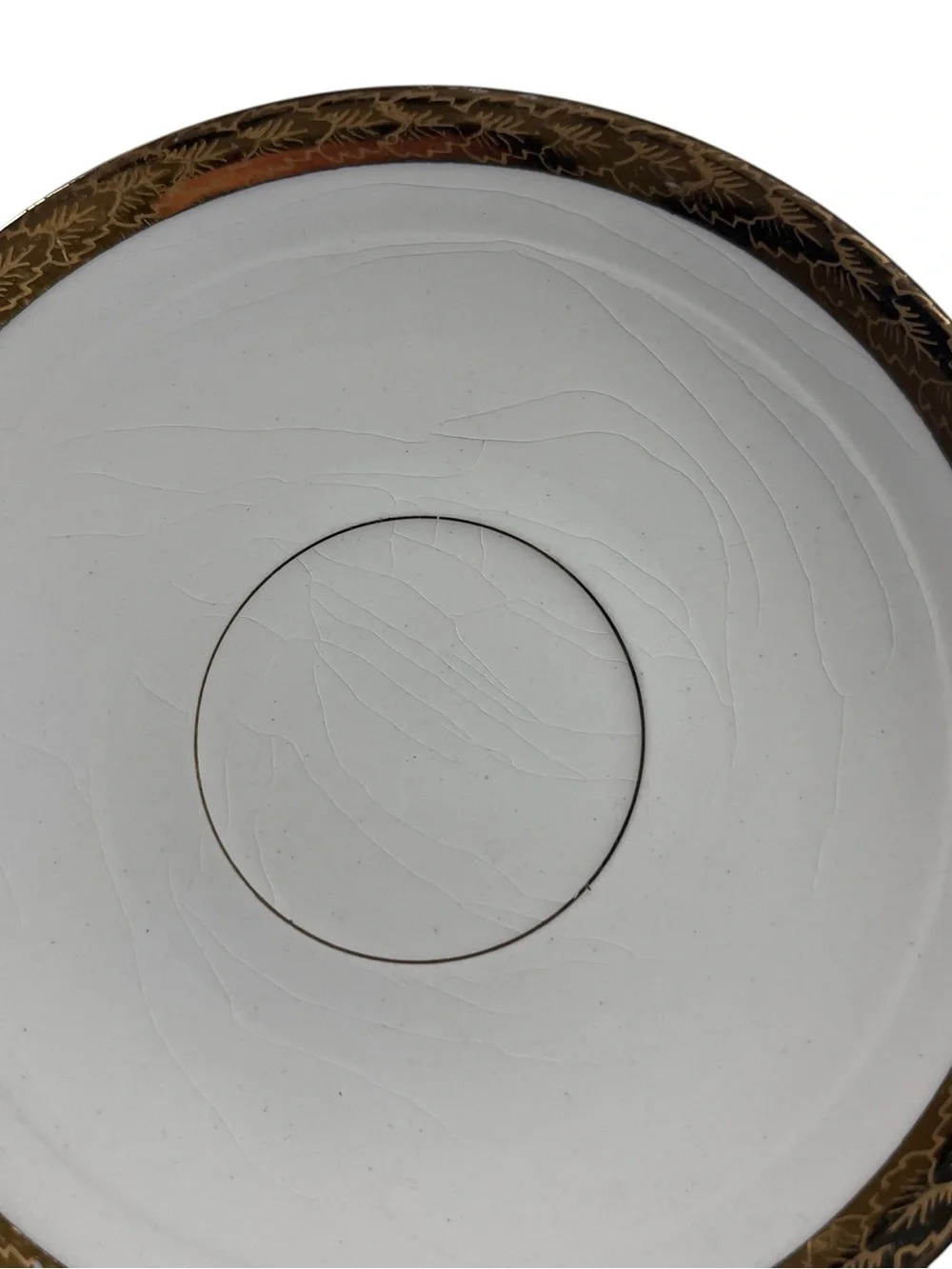 Vtg 30s 6 American Limoges Ivory Ware Saucer Plates 5.5
